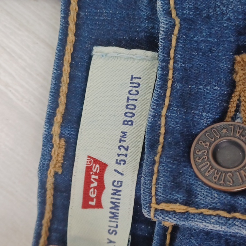 ♥️Bundle Only♥️ LEVI'S 512 SLIMMING BOOTCUT STRETCH JEANS SZ 6M - Picture 7 of 11